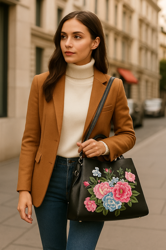 The Peony Bloom tote